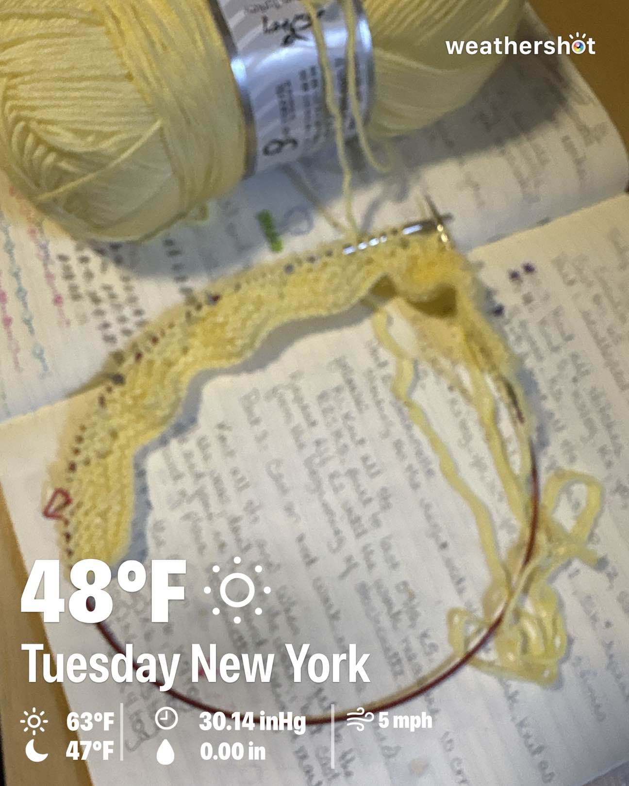 Clear weather near New York, 48°F — October 6, 2026 (community photo)