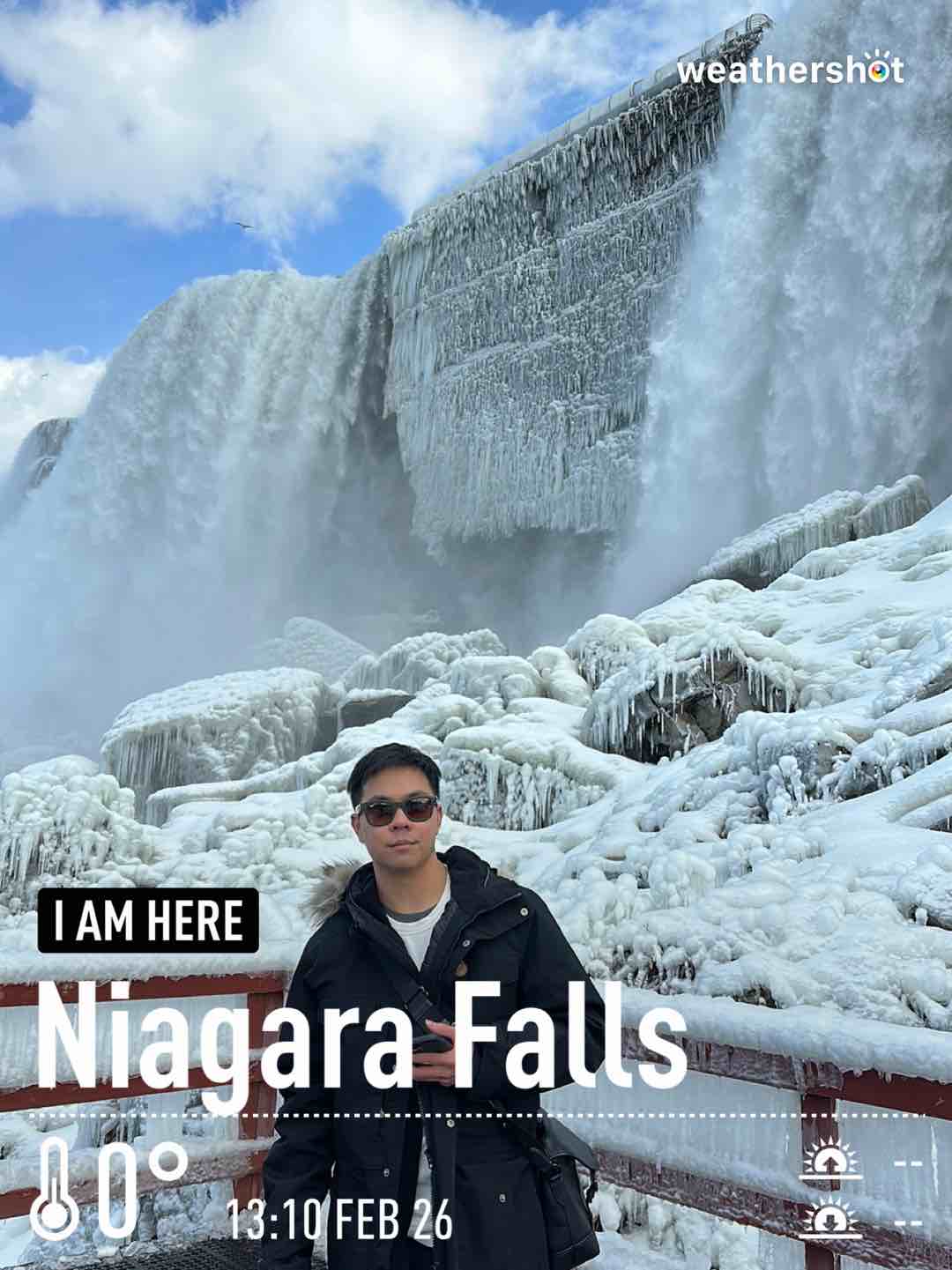 Weather in Niagara Falls, 34°F — February 26, 2023 (community photo)