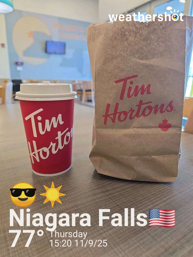 Sunny weather in Niagara Falls, 77°F — September 11, 2025 (community photo)