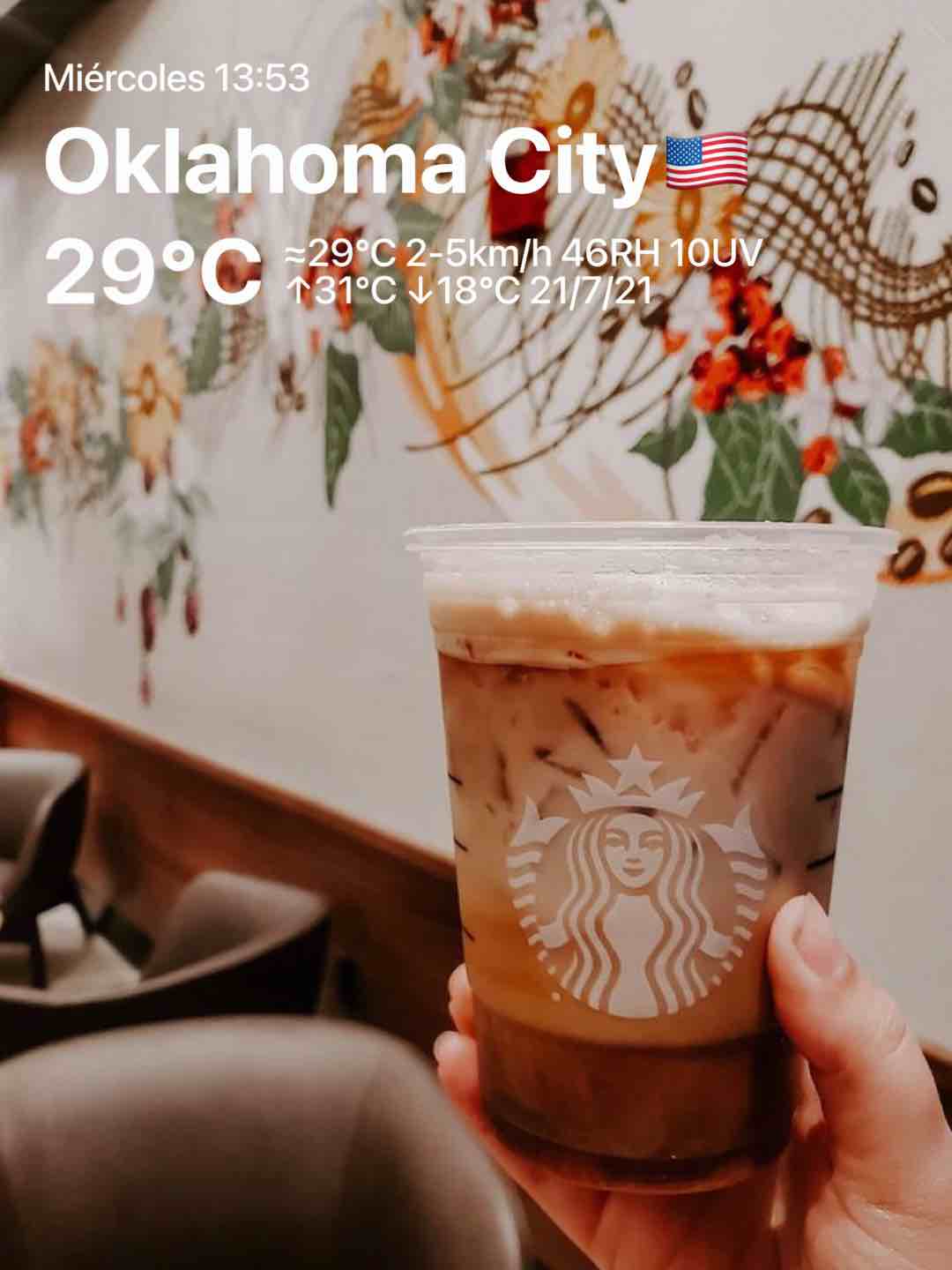 Cloudy weather in Oklahoma City, 84°F — July 21, 2021 (community photo)
