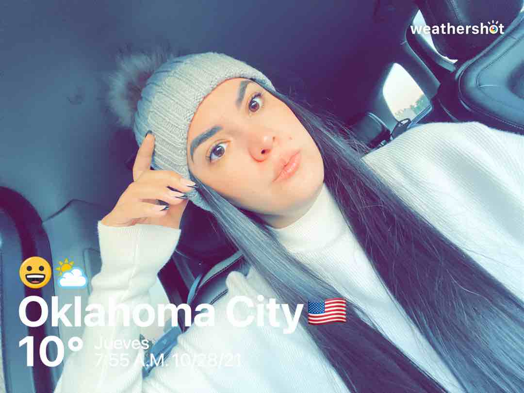 Partly cloudy weather in Oklahoma City, 50°F — October 28, 2021 (community photo)