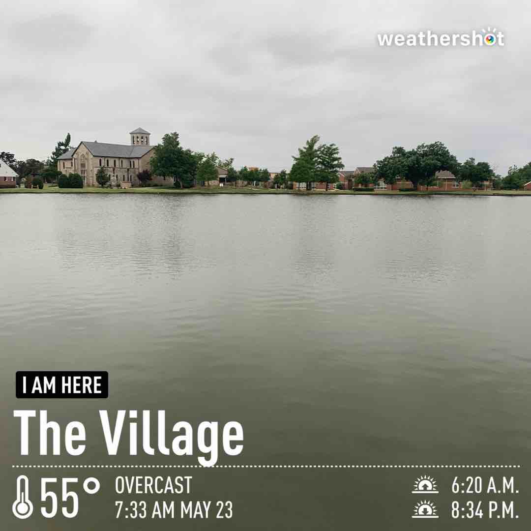 Cloudy weather in The Village, 55°F — May 23, 2022 (community photo)