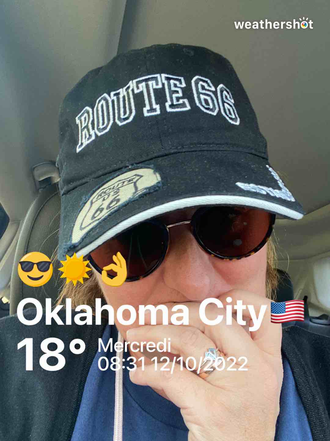 Clear weather in Oklahoma City, 64°F — October 12, 2022 (community photo)