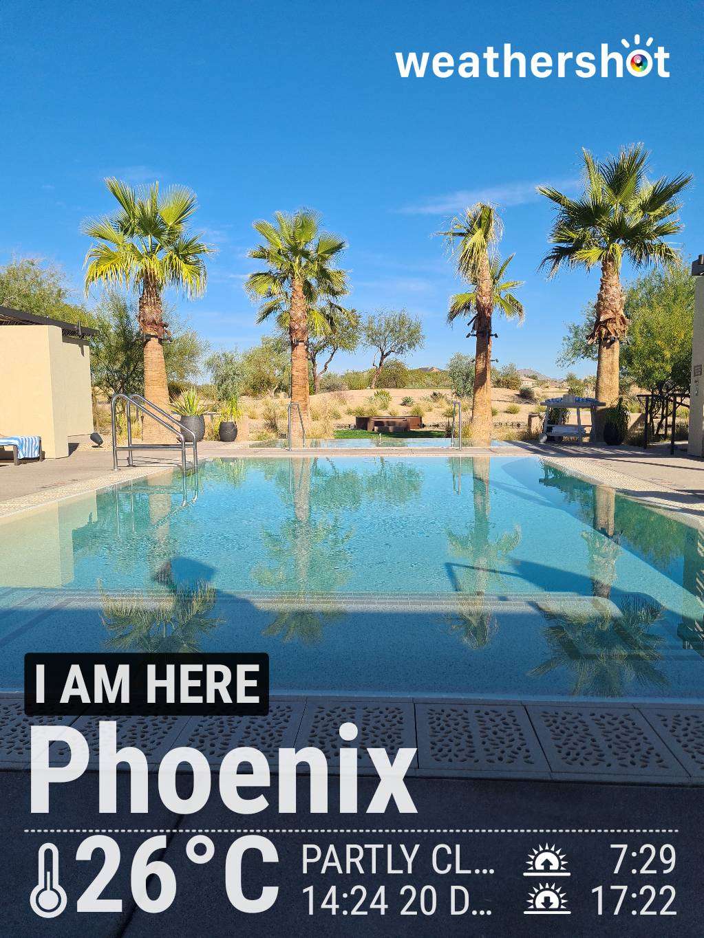 Partly cloudy weather in Phoenix, 79°F — December 20, 2024 (community photo)