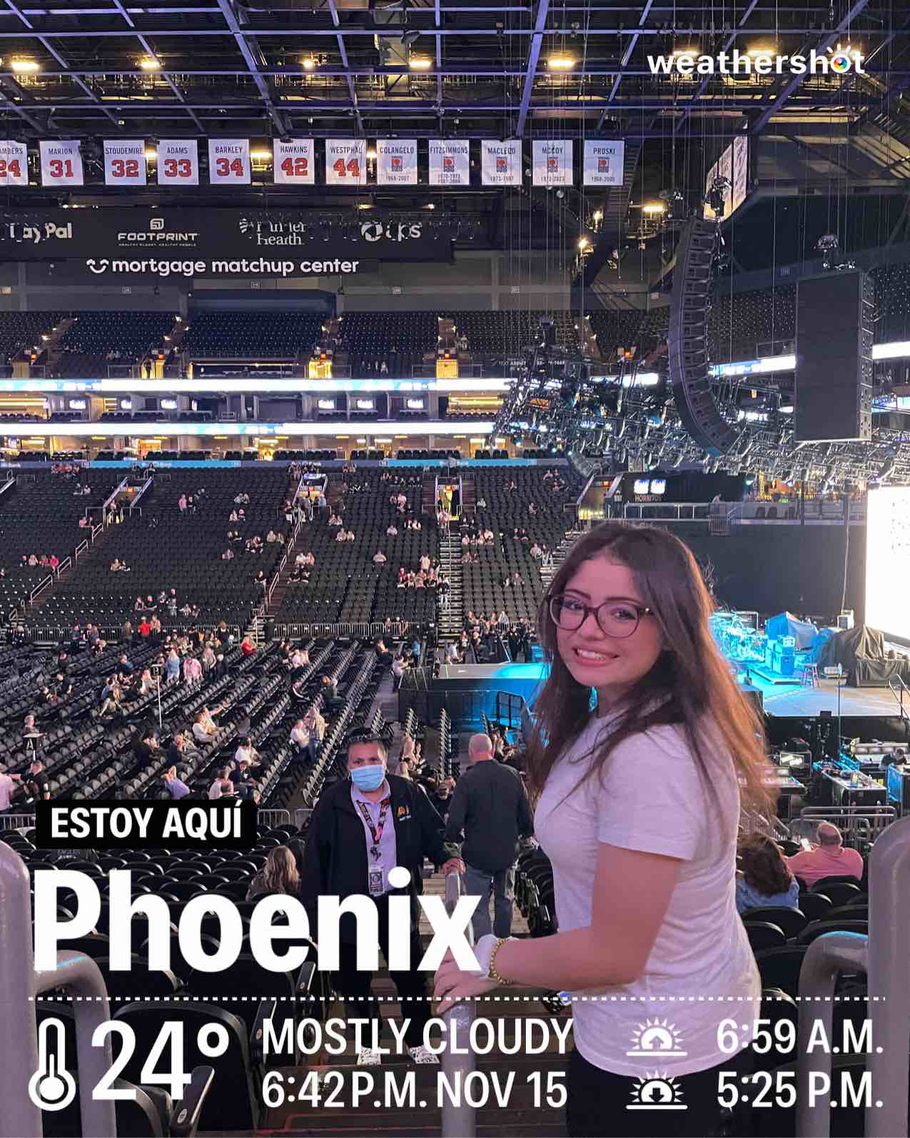 Weather in Phoenix, 75°F — November 16, 2025 (community photo)