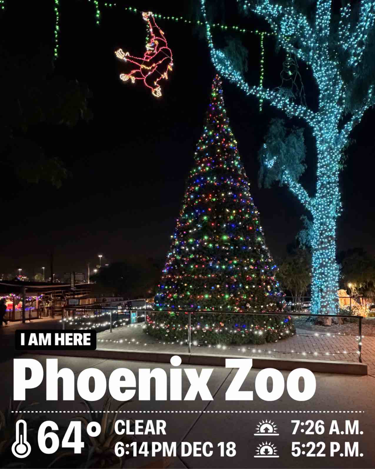Weather in Phoenix, 64°F — December 18, 2025 (community photo)