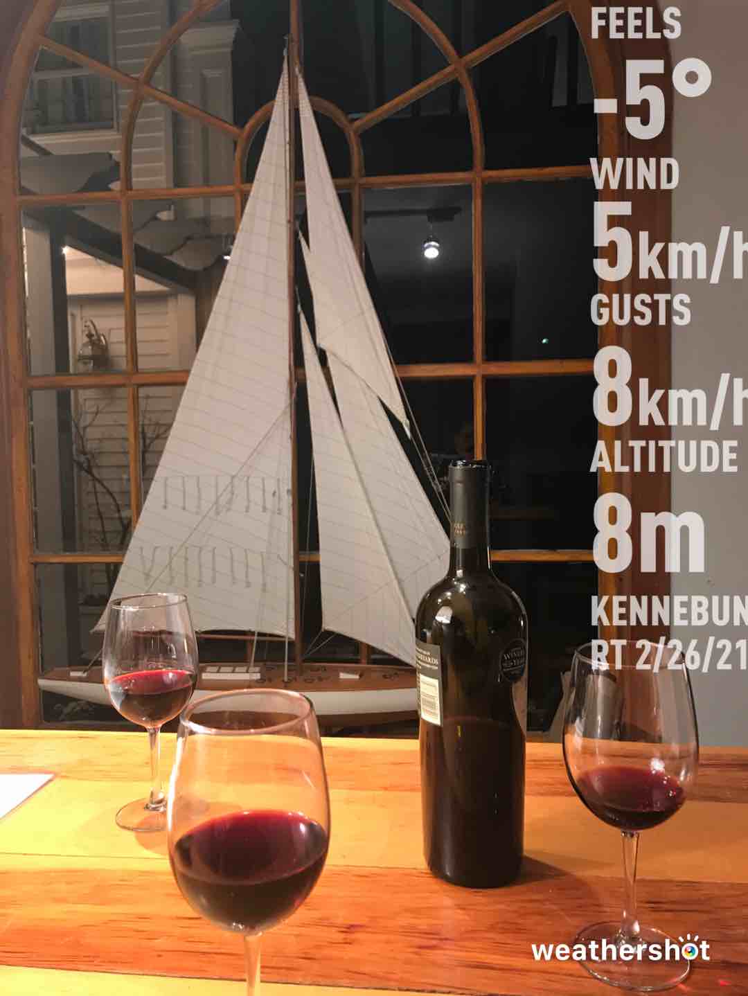 Weather in Kennebunkport — February 26, 2021 (community photo)