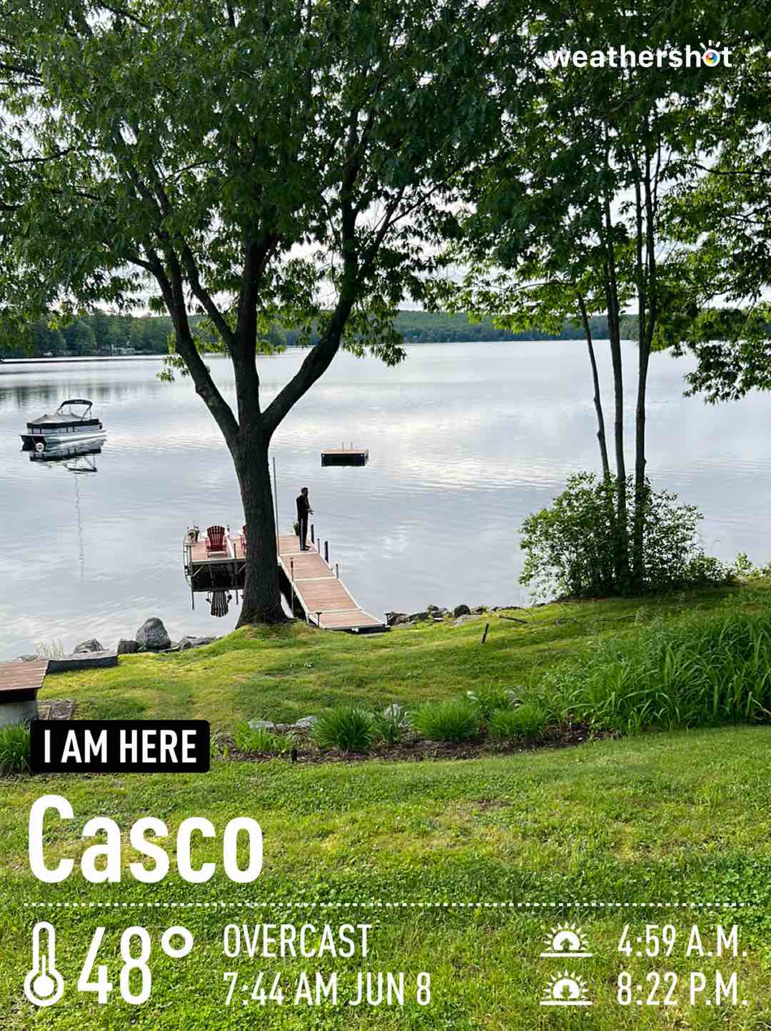 Cloudy weather in Casco, 48°F — June 8, 2023 (community photo)