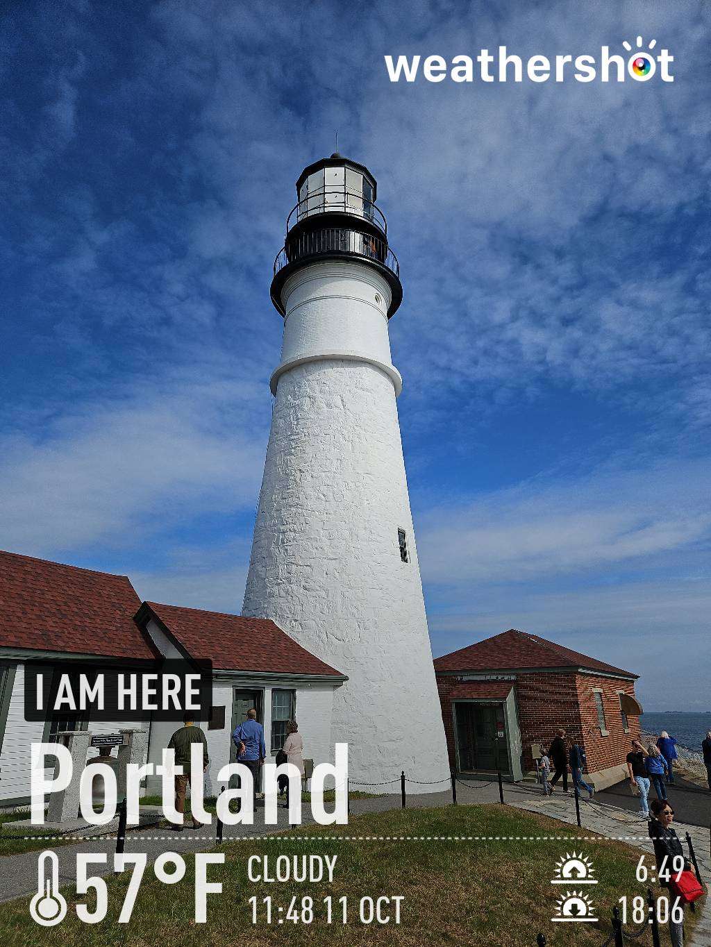Cloudy weather near Portland, 57°F — October 11, 2023 (community photo)