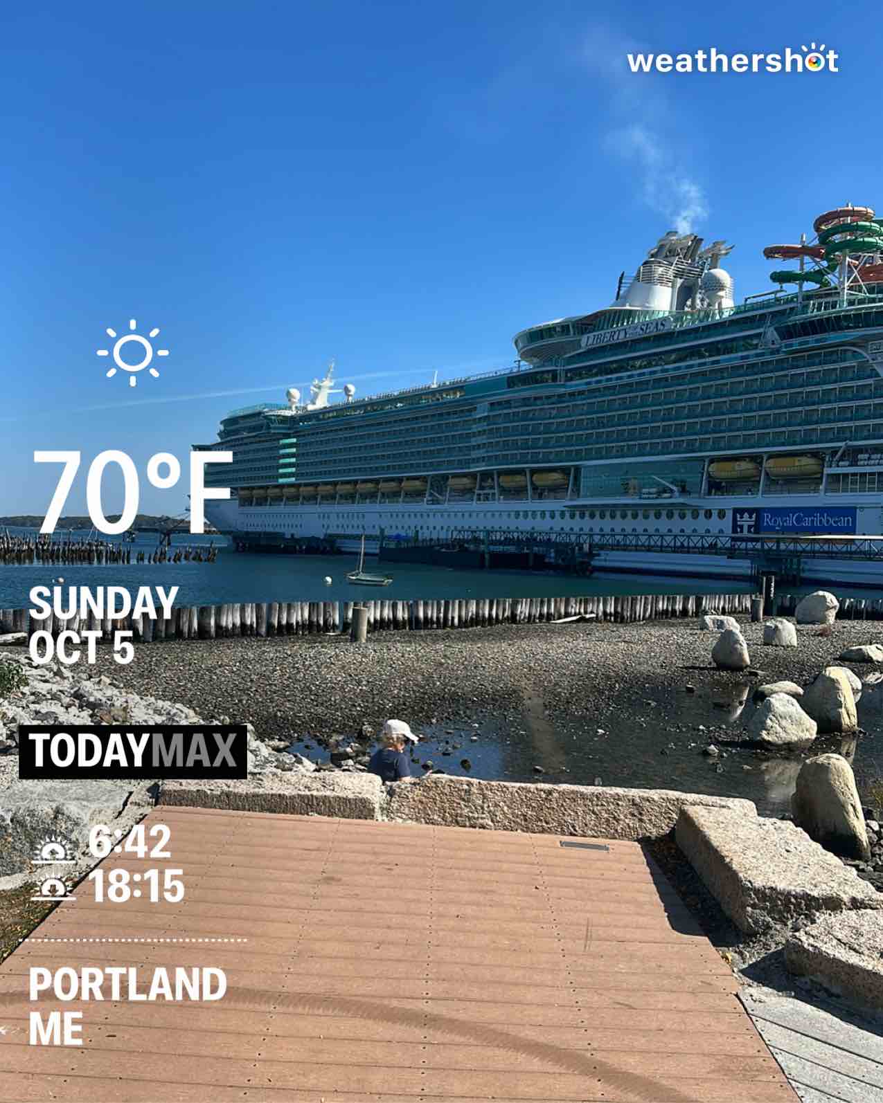 Clear weather in Portland, 68°F — October 5, 2025 (community photo)