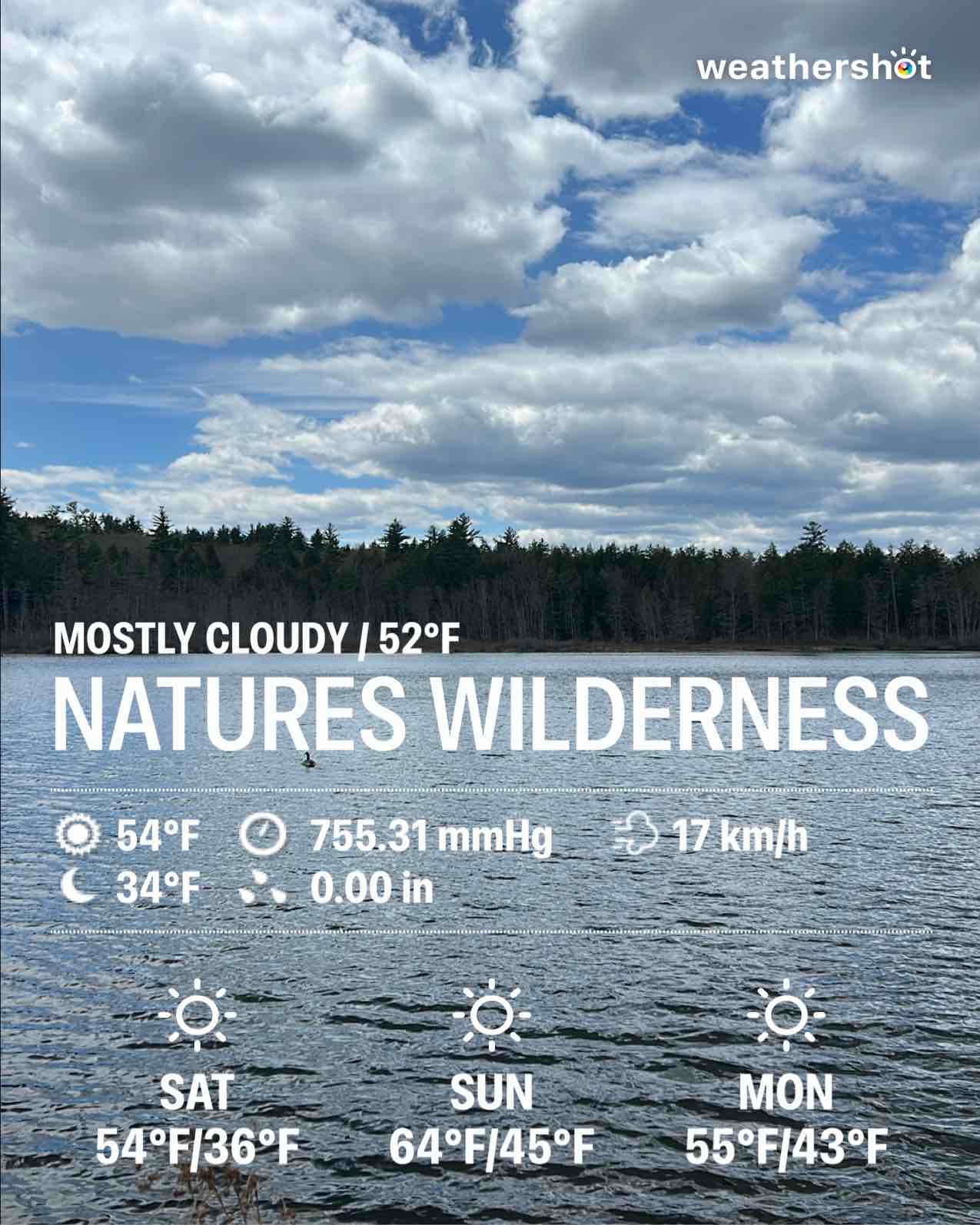 Weather in Baldwin, 52°F — May 8, 2026 (community photo)