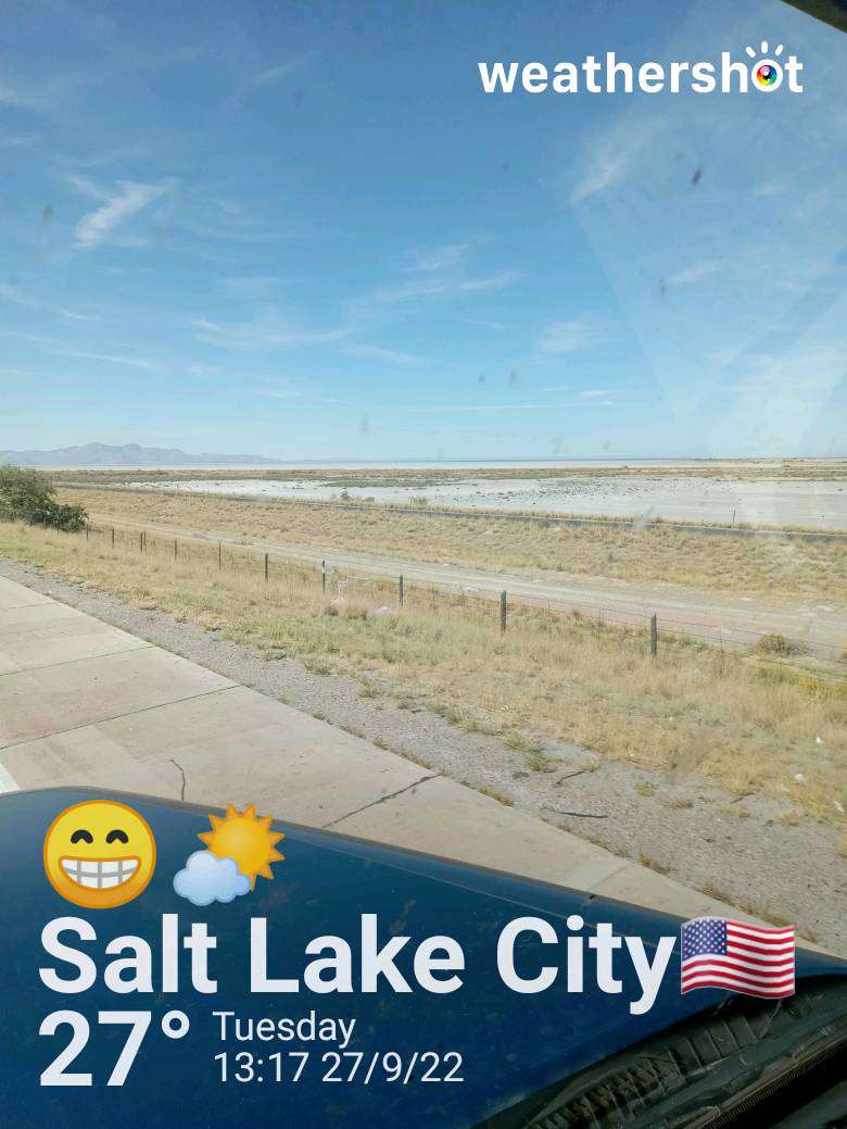 Partly cloudy weather in Salt Lake City, 81°F — September 27, 2022 (community photo)