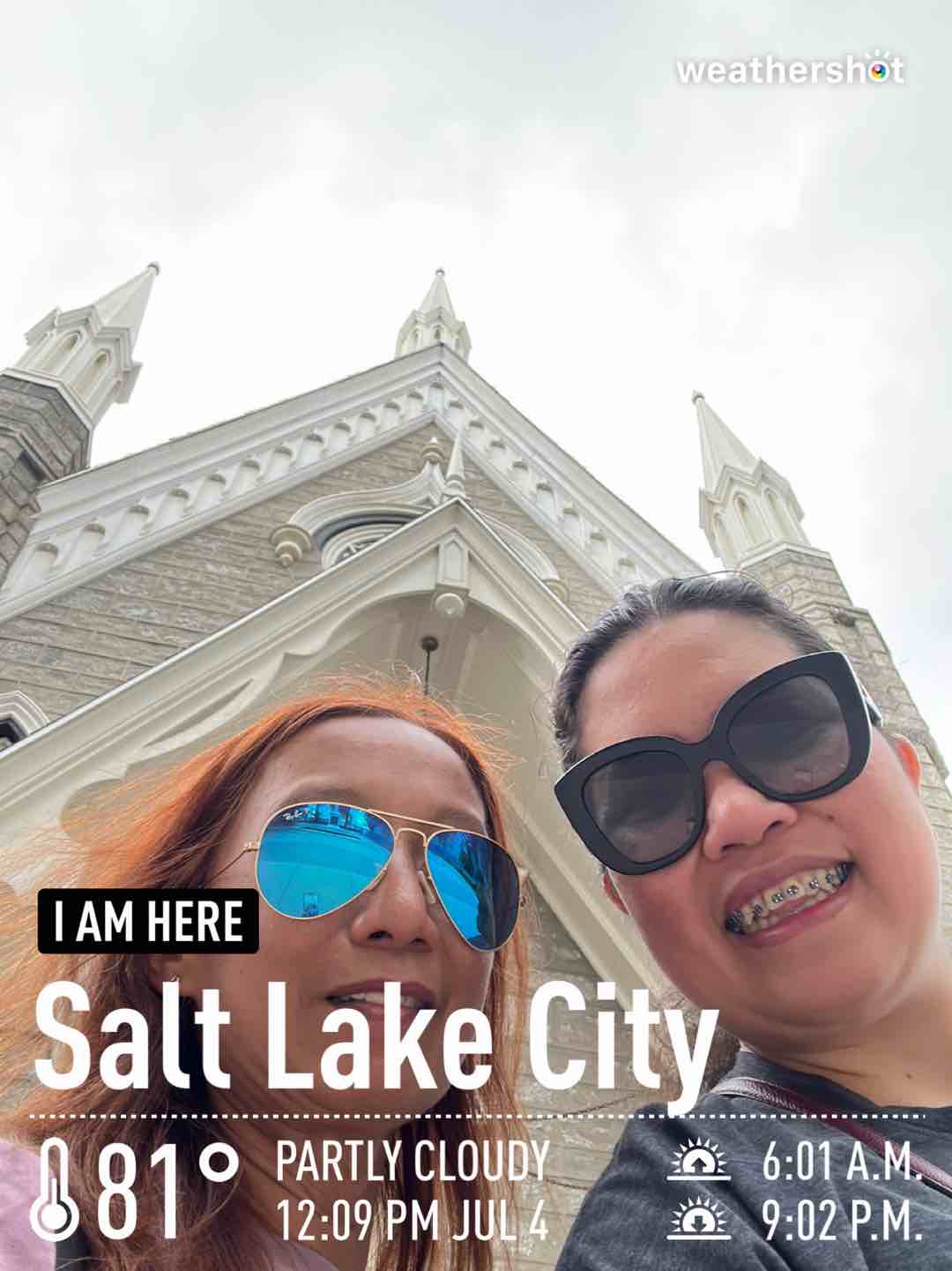 Weather in Salt Lake City, 81°F — July 4, 2023 (community photo)