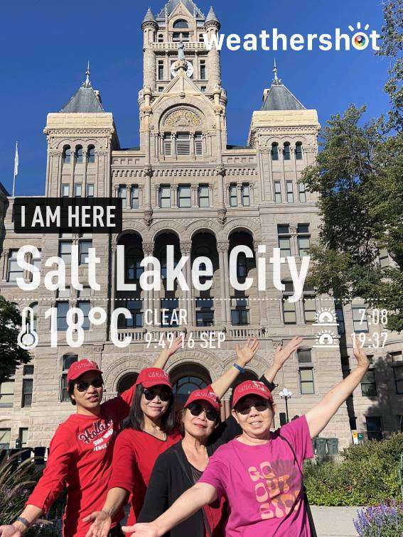 Cloudy night weather in Salt Lake City, 68°F — September 16, 2023 (community photo)
