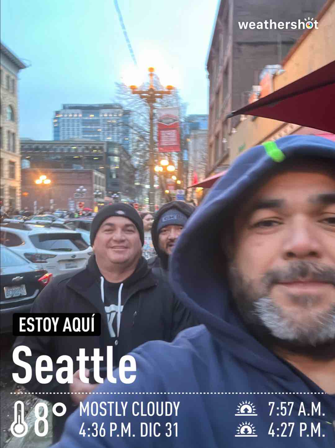 Weather in Seattle, 46°F — December 31, 2023 (community photo)