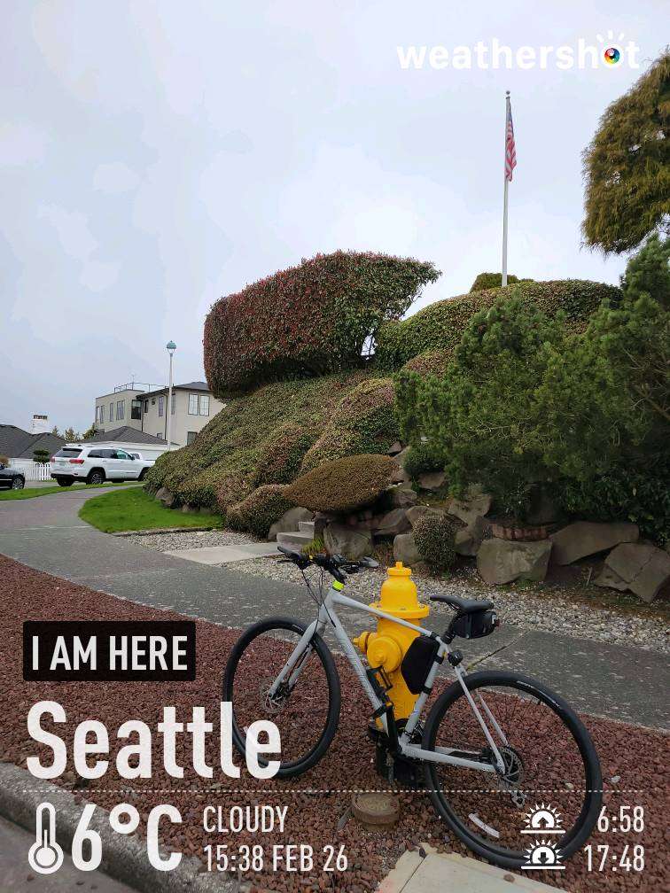 Cloudy weather in Seattle, 43°F — February 26, 2024 (community photo)