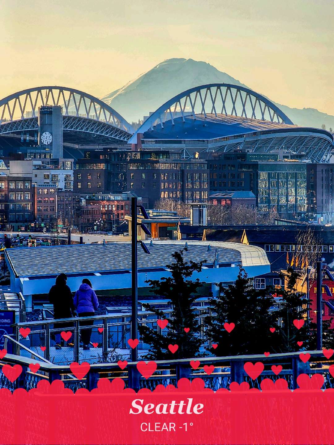 Cloudy weather in Seattle, 36°F — February 12, 2025 (community photo)