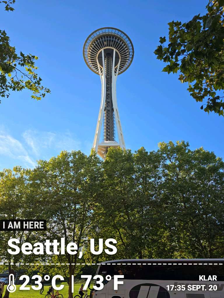 Sunny weather in Seattle, 73°F — September 20, 2025 (community photo)