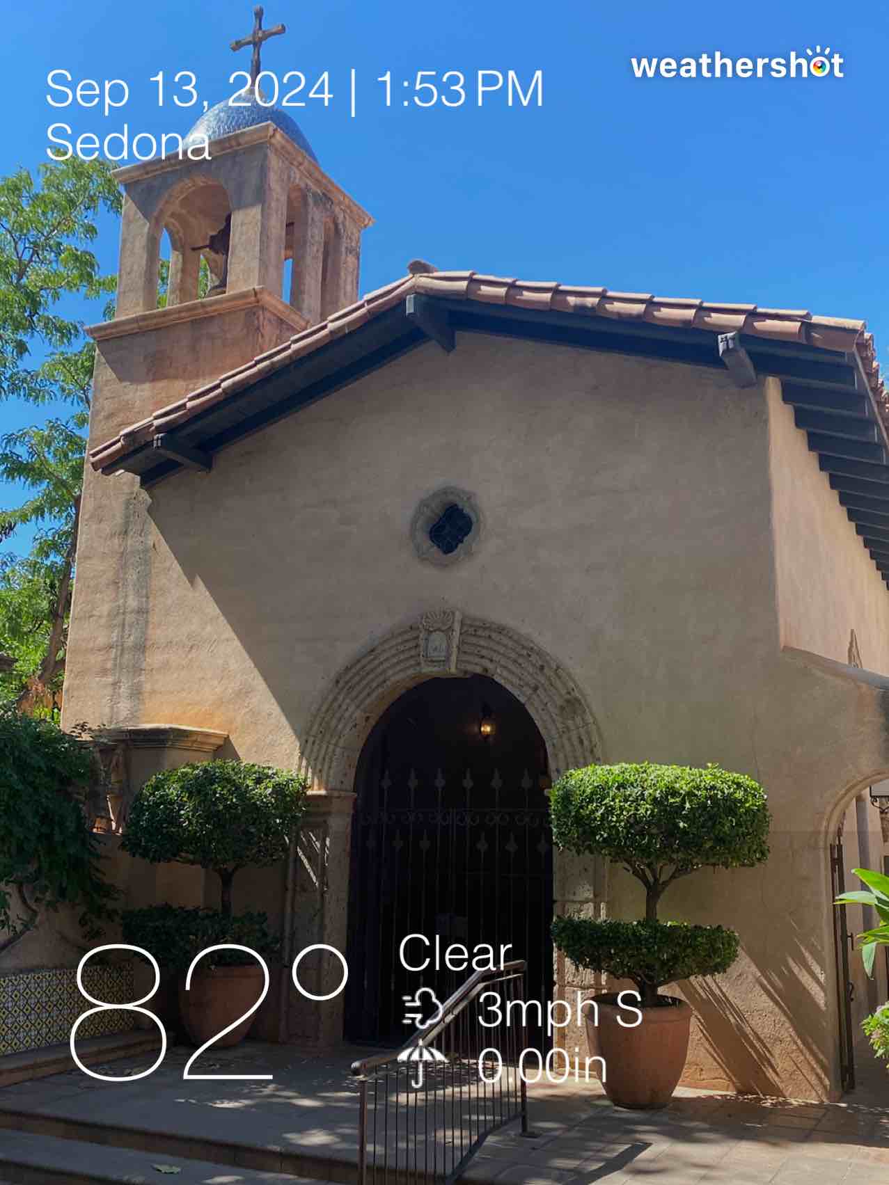 Weather in Sedona, 82°F — September 13, 2024 (community photo)