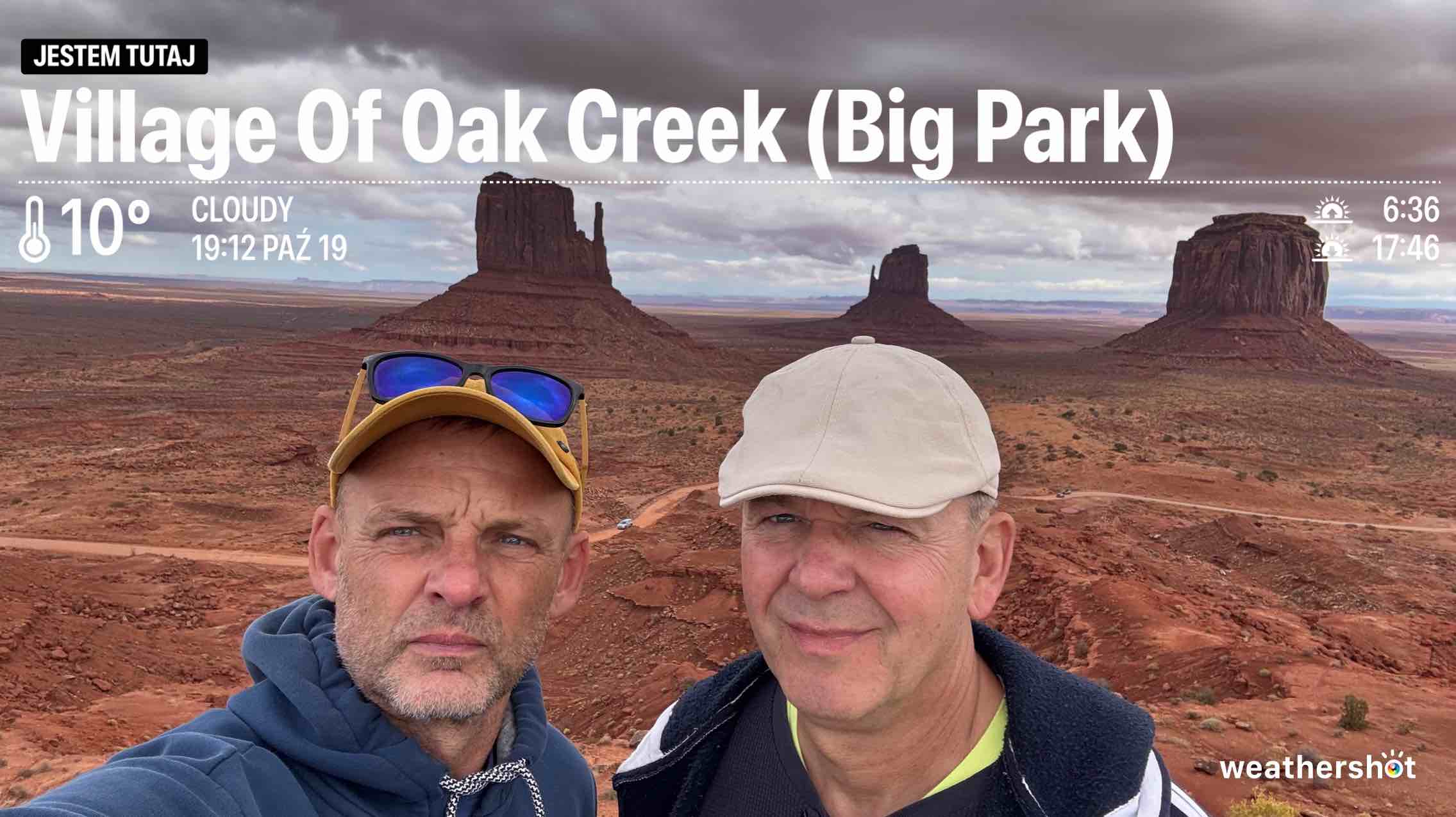 Cloudy weather in Sedona, 50°F — October 19, 2024 (community photo)