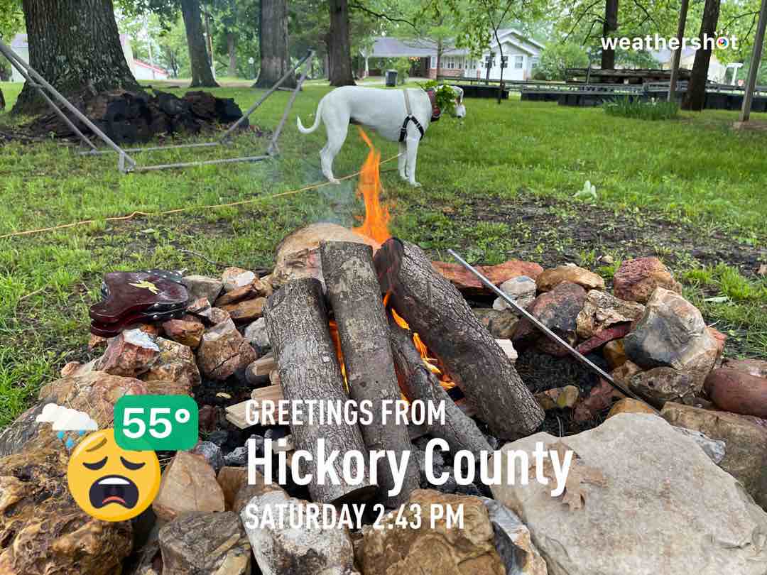 Rainy weather in Pittsburg, 55°F — May 21, 2022 (community photo)