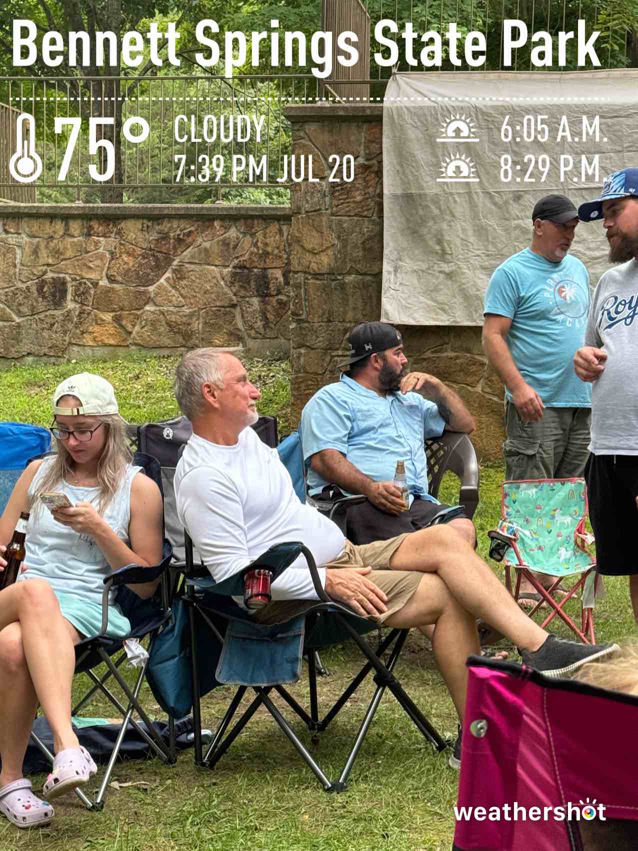 Cloudy weather in Lebanon, 75°F — July 20, 2024 (community photo)