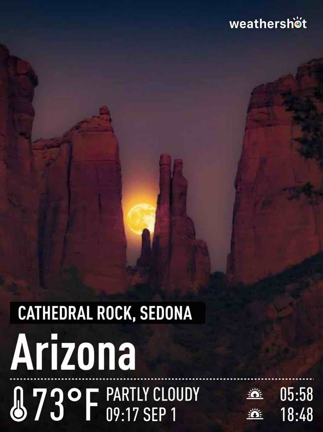Weather in Tucson, 73°F — September 1, 2021 (community photo)