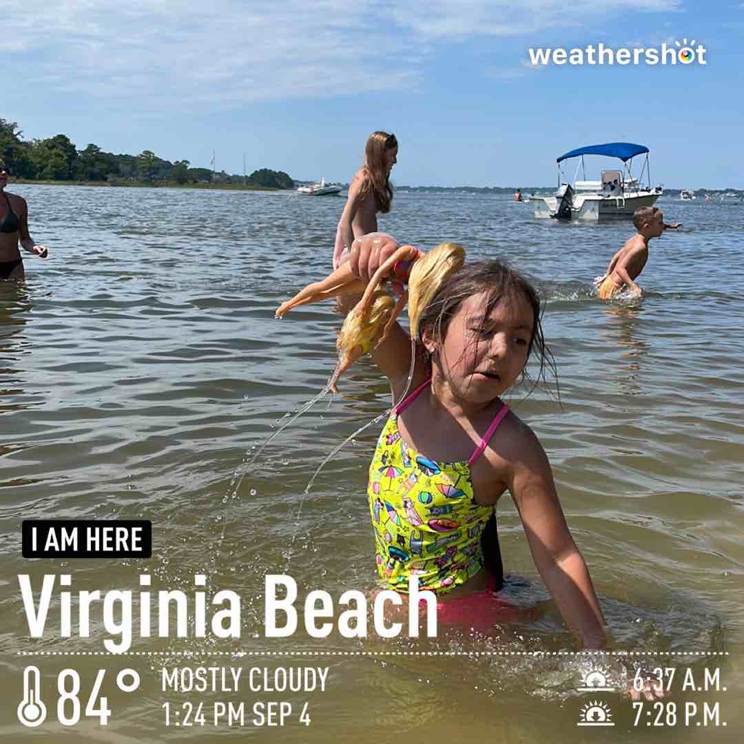 Weather in Virginia Beach, 84°F — September 4, 2023 (community photo)
